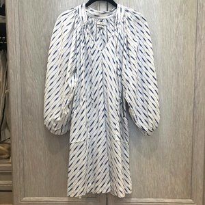 Ikat printed cotton dress
